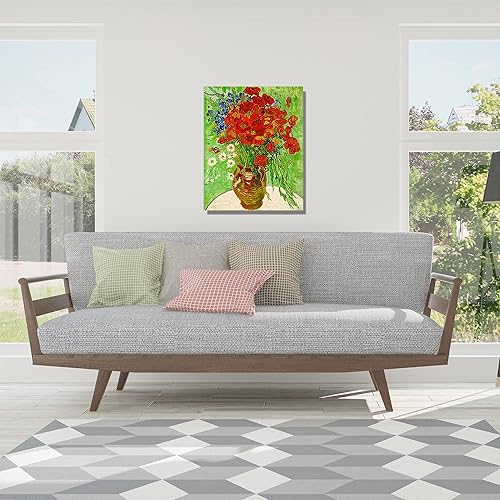 Miniatura 1327 de A&T ARTWORK The Starry Night de Vincent Van Gogh. Tamaño del marco: 36 x 30 pulgadas, tamaño de la imagen: 30 x 24 pulgadas, reproducciones clásicas