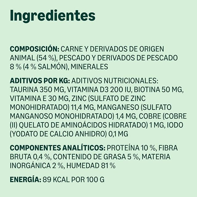 Foto 6 de 8 de by Amazon Comida Húmeda para Gatos, Paté con Salmón, 100g, Paquete de 16