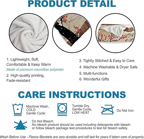 Miniatura 10 de MUCHNEE Mantas de forro polar para parejas para él y ella manta de esposa para el día de San Valentín para esposa marido manta de pareja manta suave