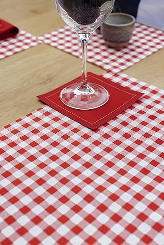 Miniatura 7 de Five Star Napkins Manteles individuales 100% algodón, manteles individuales grandes para mesa de comedor, juego de manteles individuales, manteles