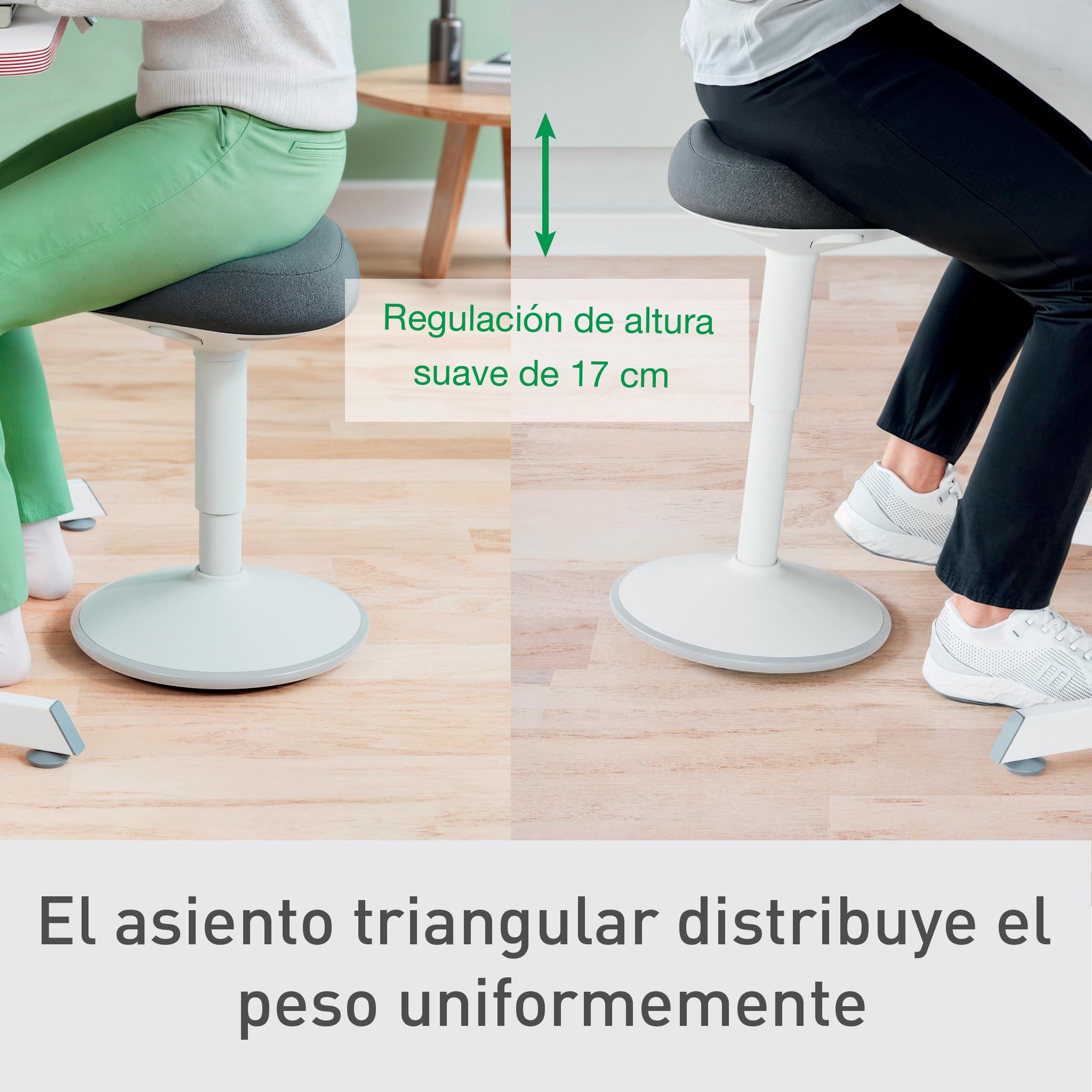 Leitz 65440085 – Taburete Active Ergo Gris