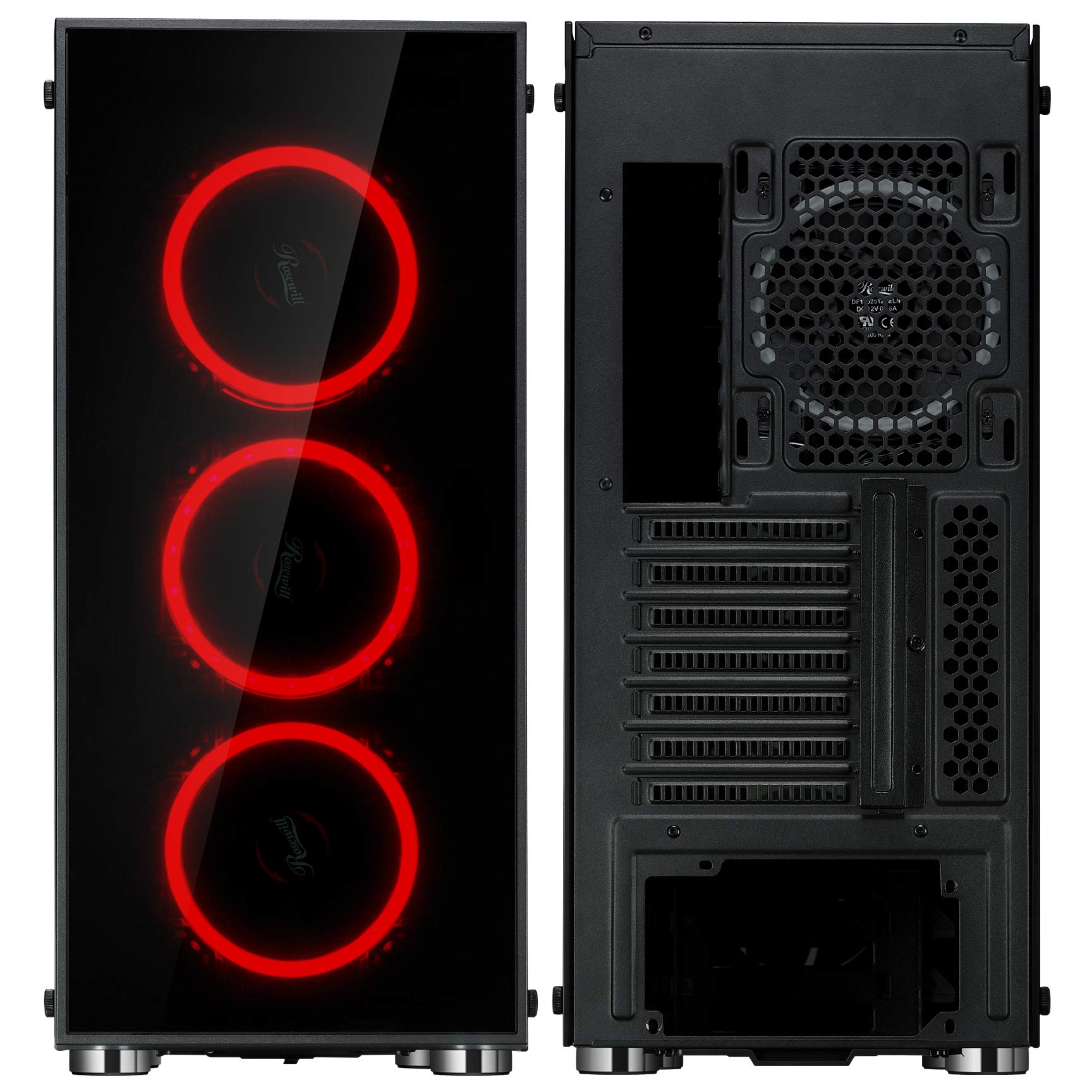 Amazon.co.jp: Rosewill ATX ミッドタワー ゲーミングPCコンピューター