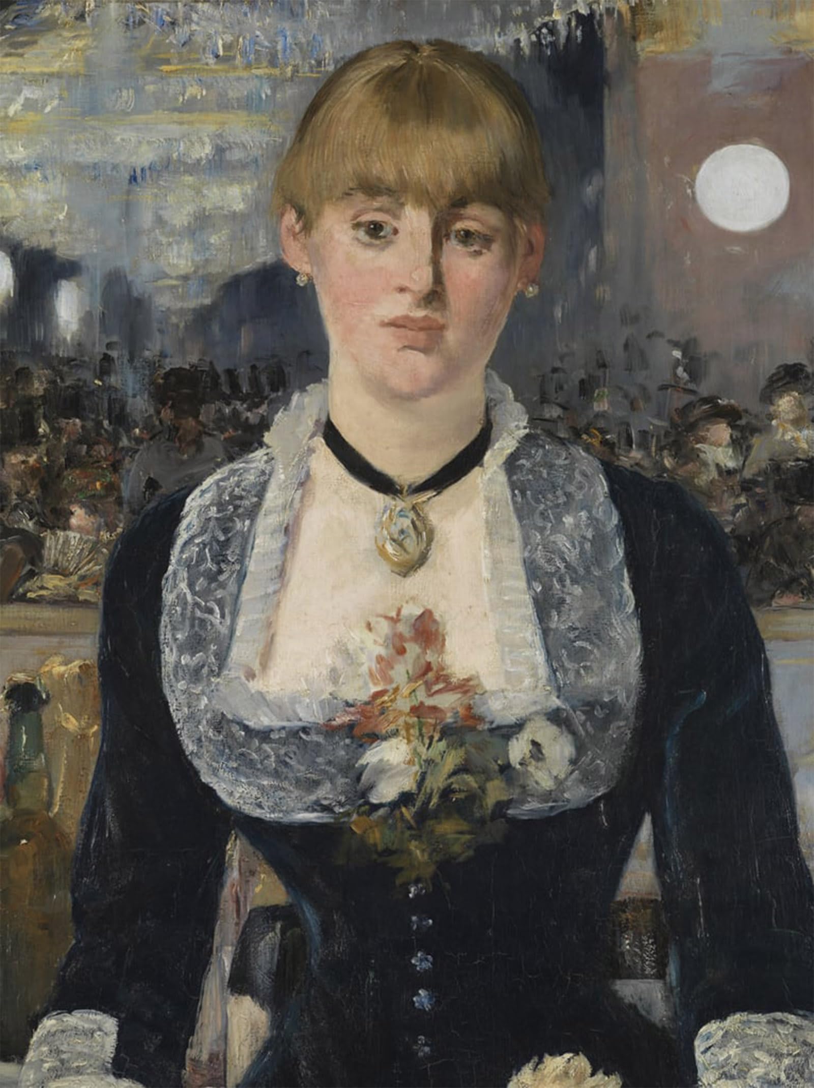 ARTXLXXBN Famous Prints Artwork Pictures Poster Painting Art a Bar At the Folies-bergere by Edouard Manet Artwork Landscape Pictures for Home Decor 60x90cm