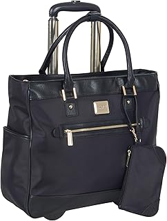 Kenneth Cole Reaction Women's Runway Call Nylon-Twill 17" Laptop & Tablet Anti-Theft RFID Wheeled Business Carry-On Tote