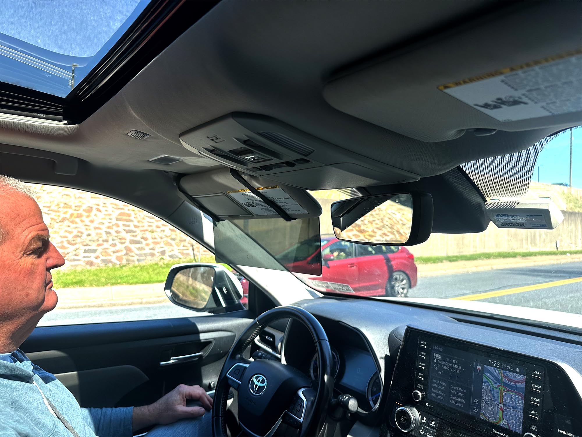 Glare Guard XL MaxView Copper Polarized Car Visor Extender - Blocks Sun Glare & UV Rays - USA Made