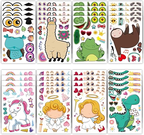 32 calcomanías para el día de San Valentín juego de calcomanías de dibujos animados para decoración de fiesta de San Valentín suministros de recuerdo