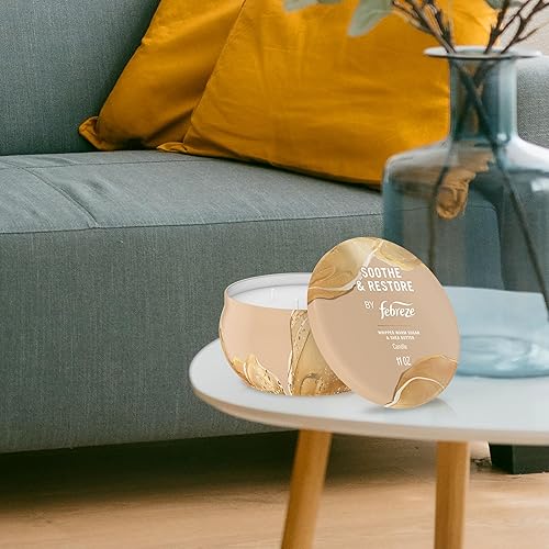 Miniatura 5 de Febreze Vela perfumada, calma y restaura el aroma, vela de 4 mechas de 11 onzas, paquete individual