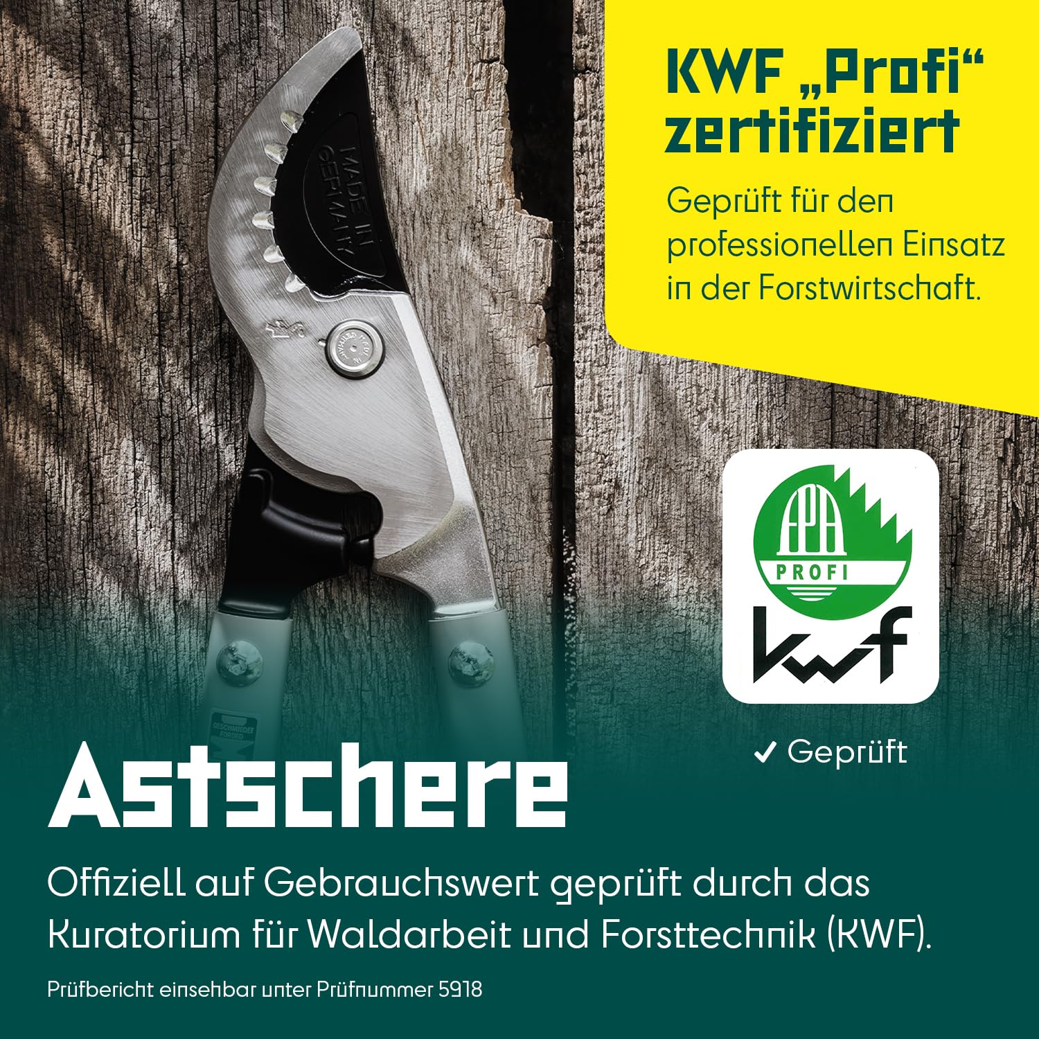 BERGER Bypass Astschere 4280 | Megacutter Astschere 82 cm | Für Grünschnitt