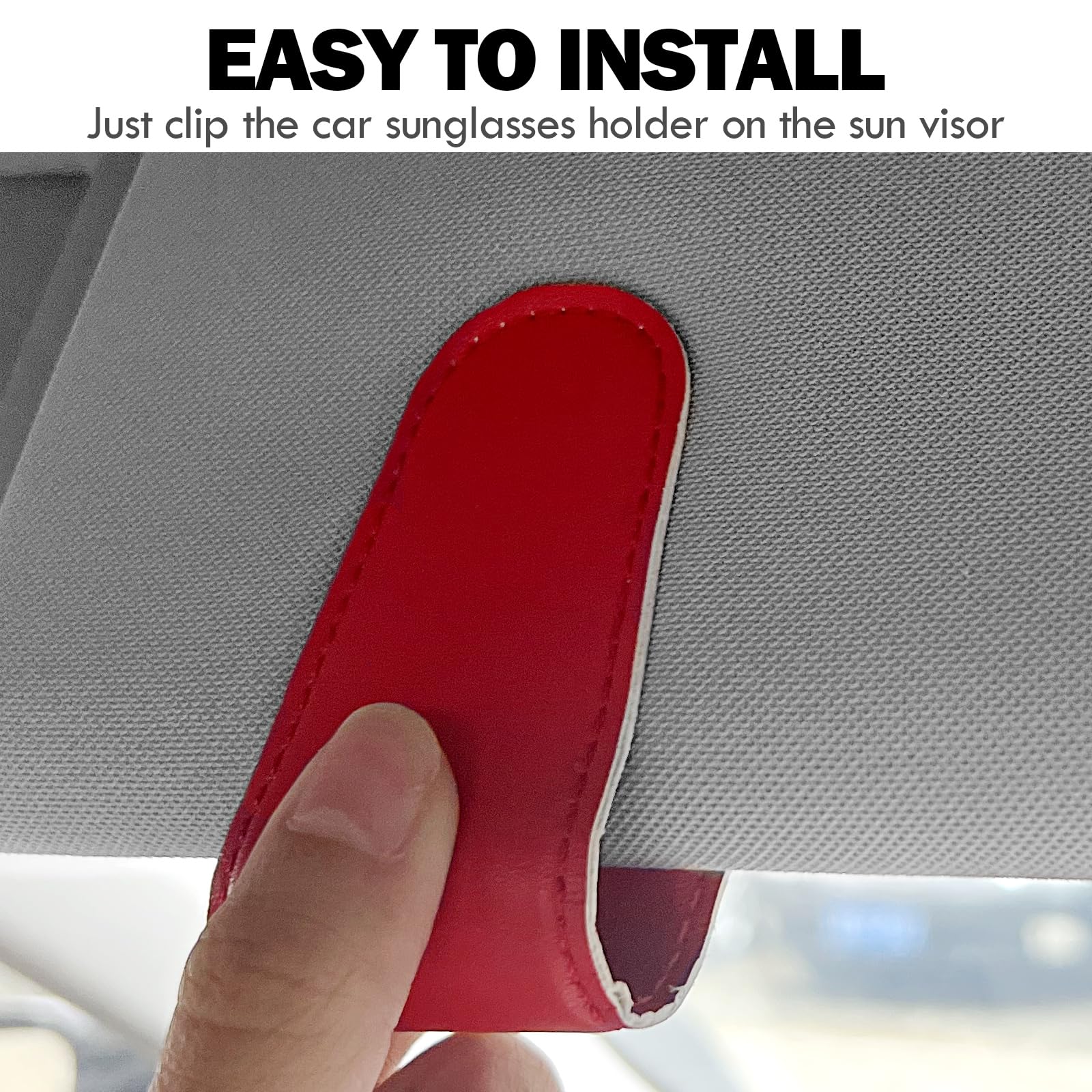 Car Sunglasses Holder Compatible with Bronco Sport Sun Visor Organizer Magnetic Sunglass Mount Eyeglasses Sunglasses Holders Personality Interior — view 6