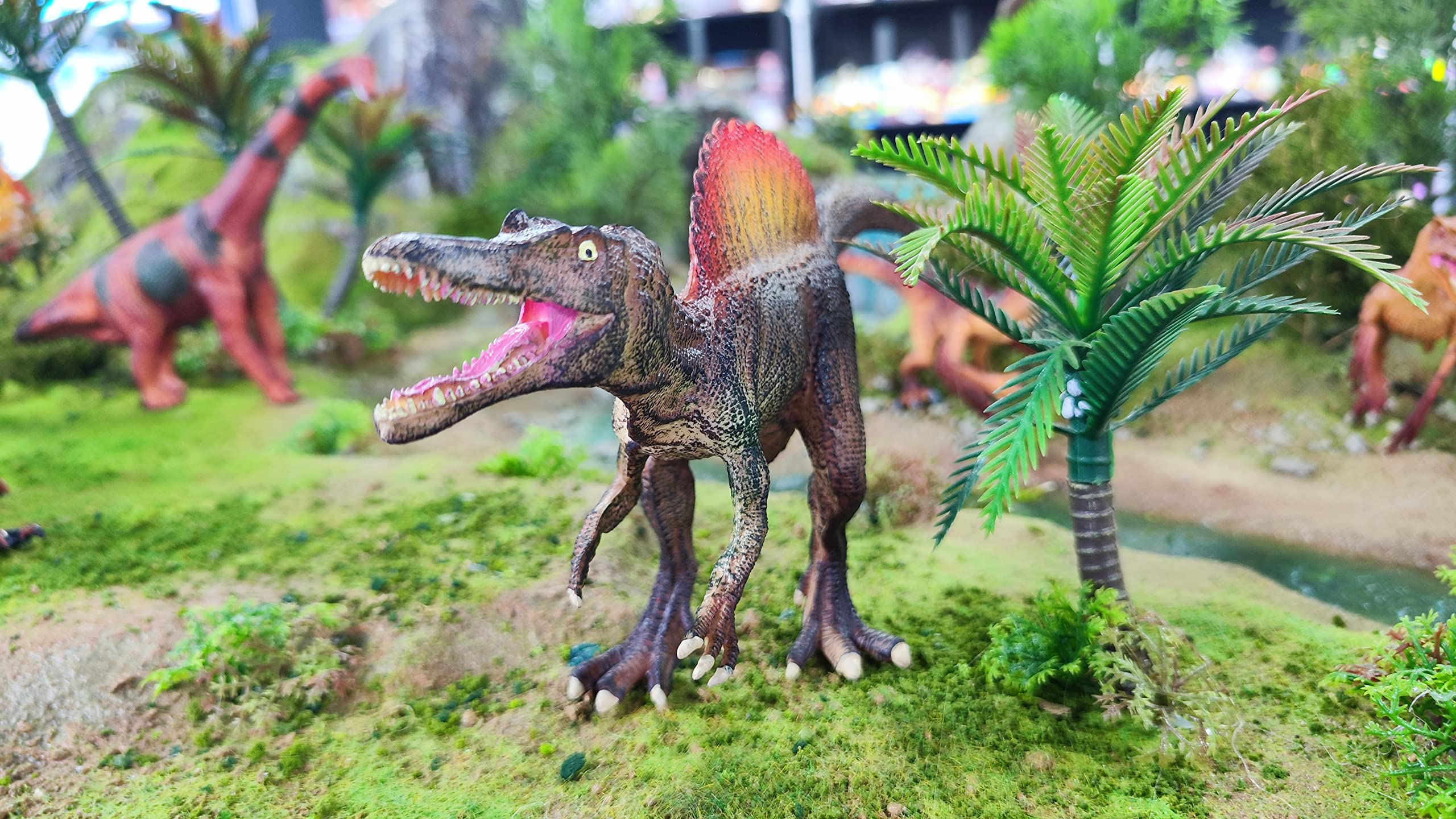 Zappi Co Figurka dziecięca Spinozaura, zabawka w postaci dinozaura (27 cm długości) Realistyczna szczegółowa kolekcja dinozaurów, figurki akcji