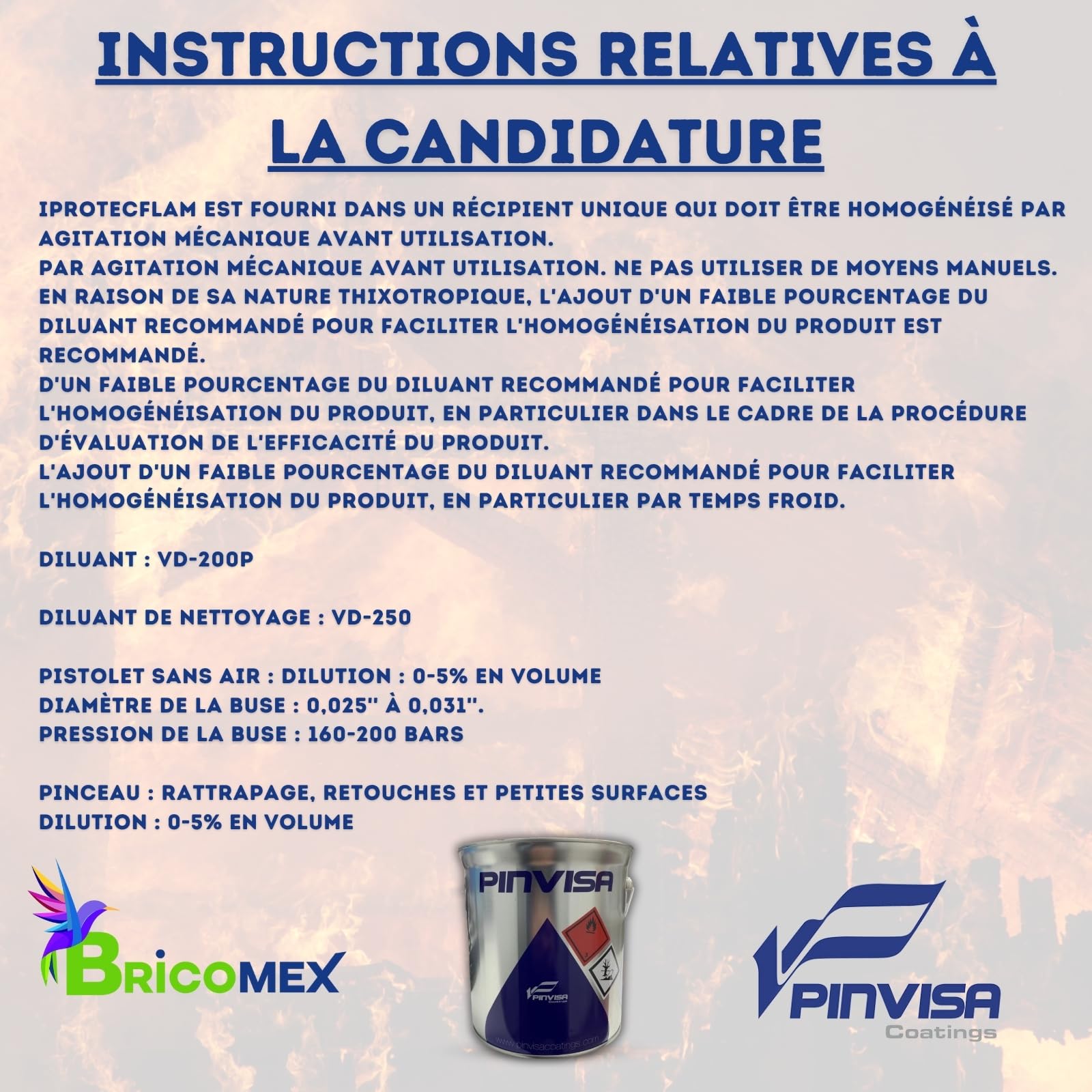 Peinture Intumescente Incendie Résistant au Feu RF30 | RF60 | RF90 | RF120 (4 litres)