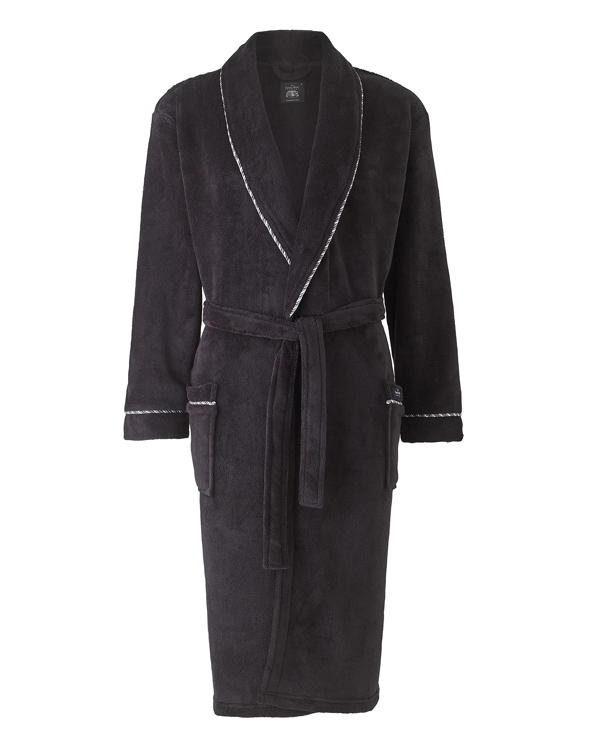 THE SAVILE ROW COMPANY LONDON Men's Lightweight Super Soft Warm Fleece Dressing Gown — view 13