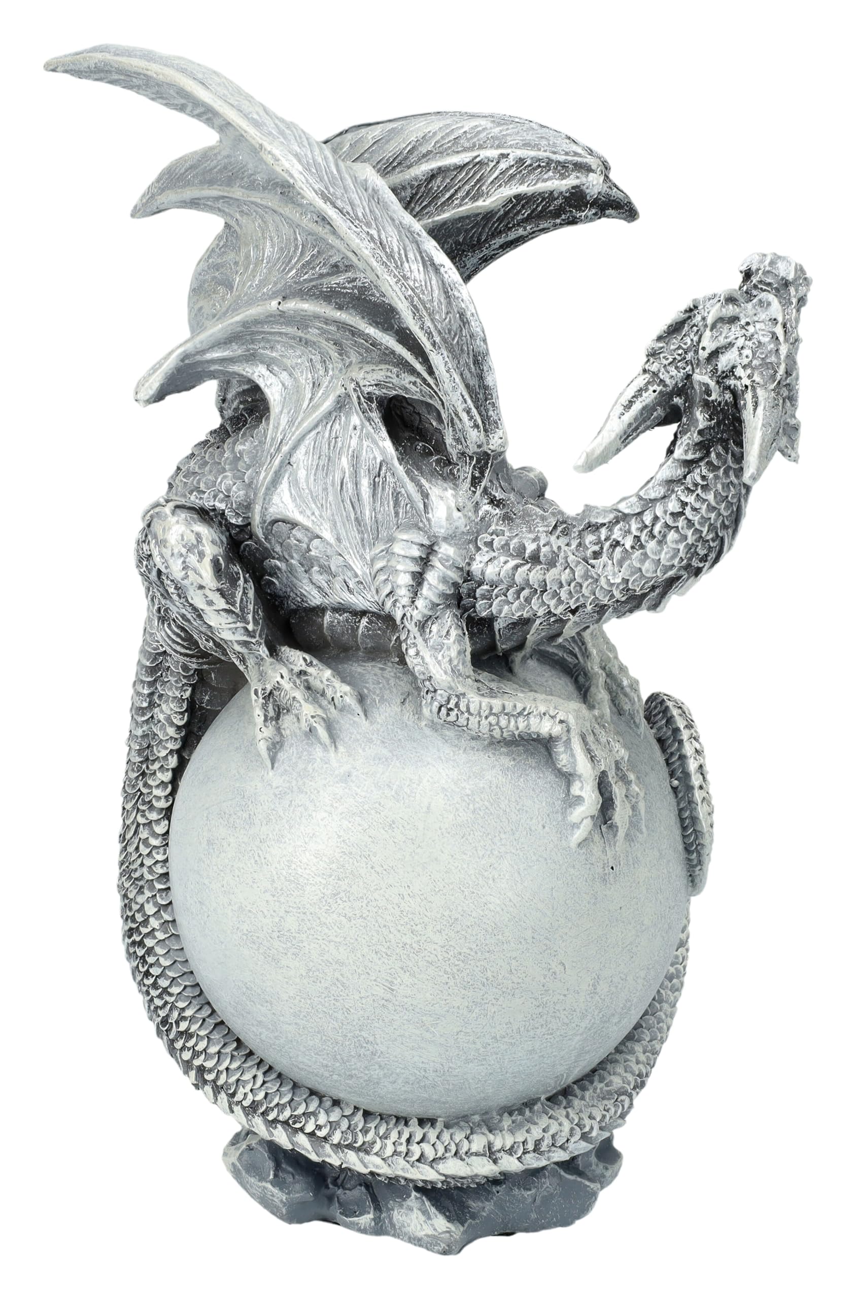 Figuren Shop GmbH Drachenfigur auf Mond - Luna Dragon 15 cm - Statue Deko Figur Drache Dragon Sammlerstück für Drachenliebhaber