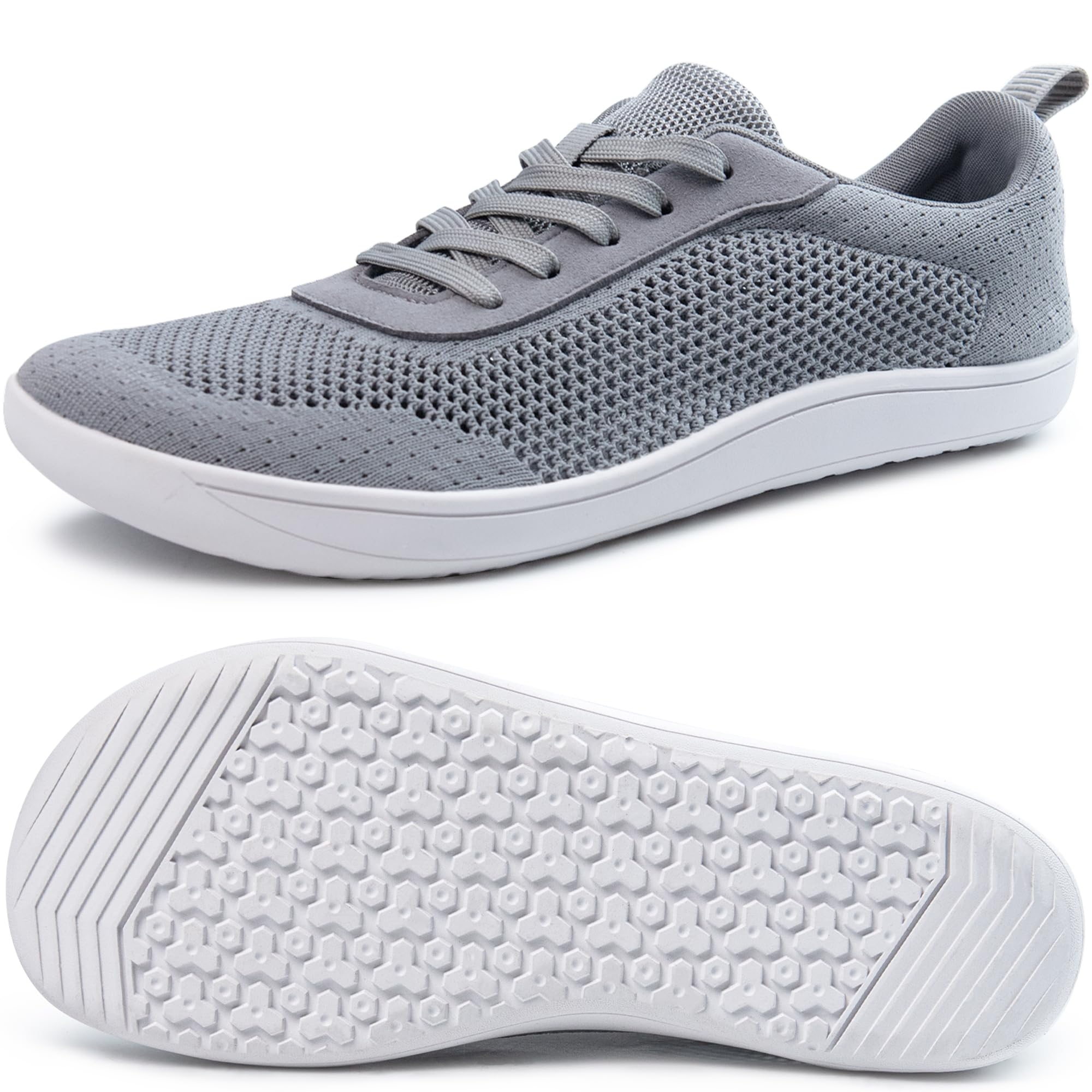 Wide Toe Box Shoes for Men, Barefoot Minimalist Shoes, Zero Drop Casual Breathable Soft Sneakers