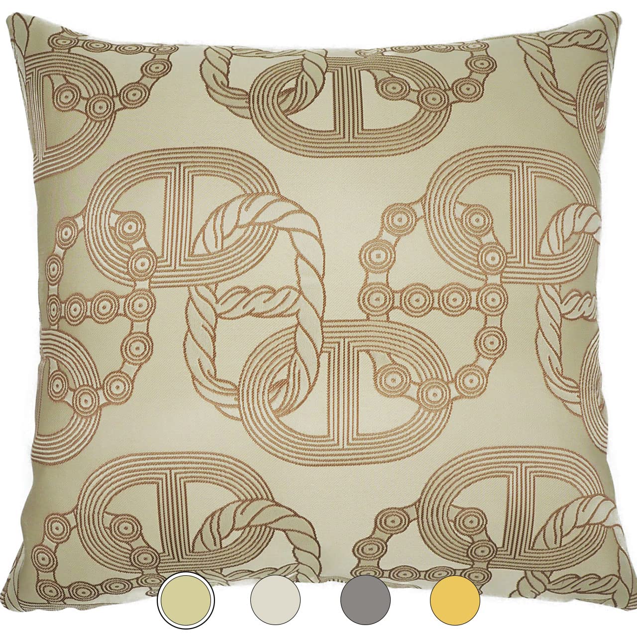 Amazon.co.jp: クッションカバー ラグジュアリー チェーン サテン生地