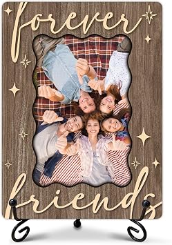 Friends Picture Frame for Best Bestie, Bestie Picture Frame, Friendship Birthday Gifts for Forever Friends Women BFF Sister, Desk Tabletop Decor for 4 x 6 Photo