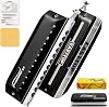 EAST TOP Updated FORERUNNER 2.0 without valves Chromatic Harmonica 12-Hole 48 Tones C Key Chromatic Mouth Organ Harmonica for Adults,Beginners and Students