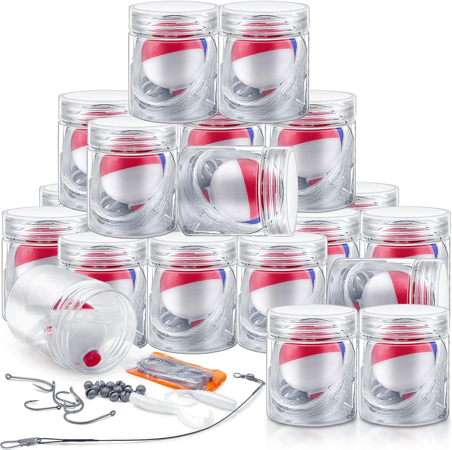 Mini Fishing Kits Bulk for Age 9-14 Christmas Shoebox Fillers Emergency Fishing Survival Kit Small Fishing Kit with Jar Fishing Accessories Fishing Gear for Beginner Stocking Stuffer Gift Mini Fishing Kits Bulk for Age 9-14 Christmas Shoebox Fillers Emergency Fishing Survival Kit Small Fishing Kit with Jar Fishing Accessories Fishing Gear for Beginner Stocking Stuffer Gift