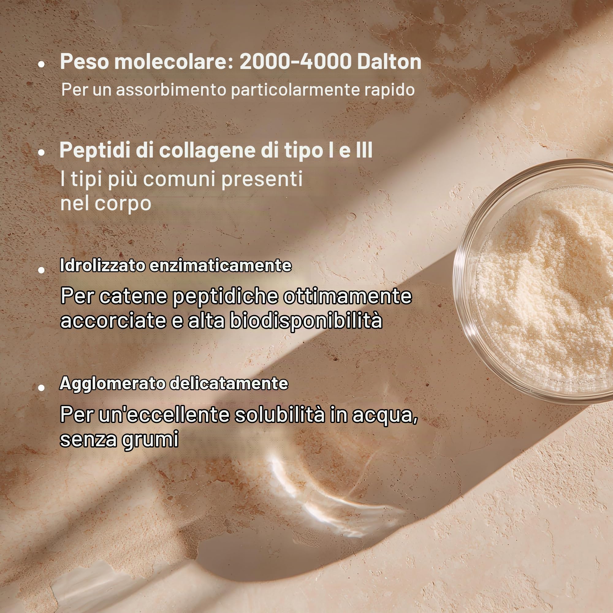 ORGAINIC Collagene in polvere (700 g), allevamento certificato, collagene in polvere, idrolizzato di collagene tipo 1 e 3, buona solubilità, collagene ad alto dosaggio