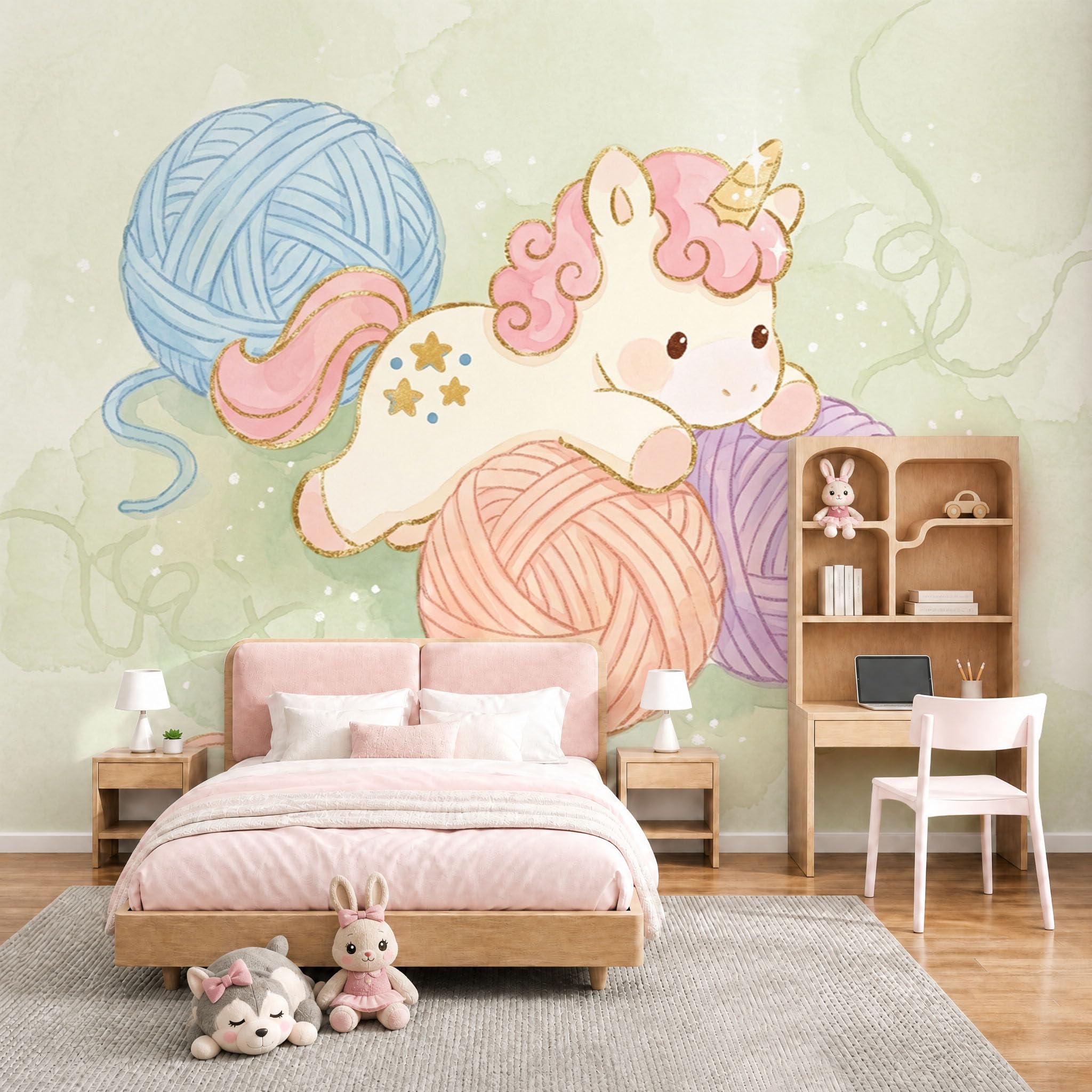 Papier peint panoramique cheval pour décorer le salon et la chambre