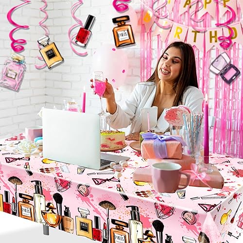 Miniatura 561 de CC HOME 1 pieza de mantel de plástico para fiesta de los 90 de 54 x 87 pulgadas de largo, mantel vintage retro de los 90 de hip hop, tema de 1990