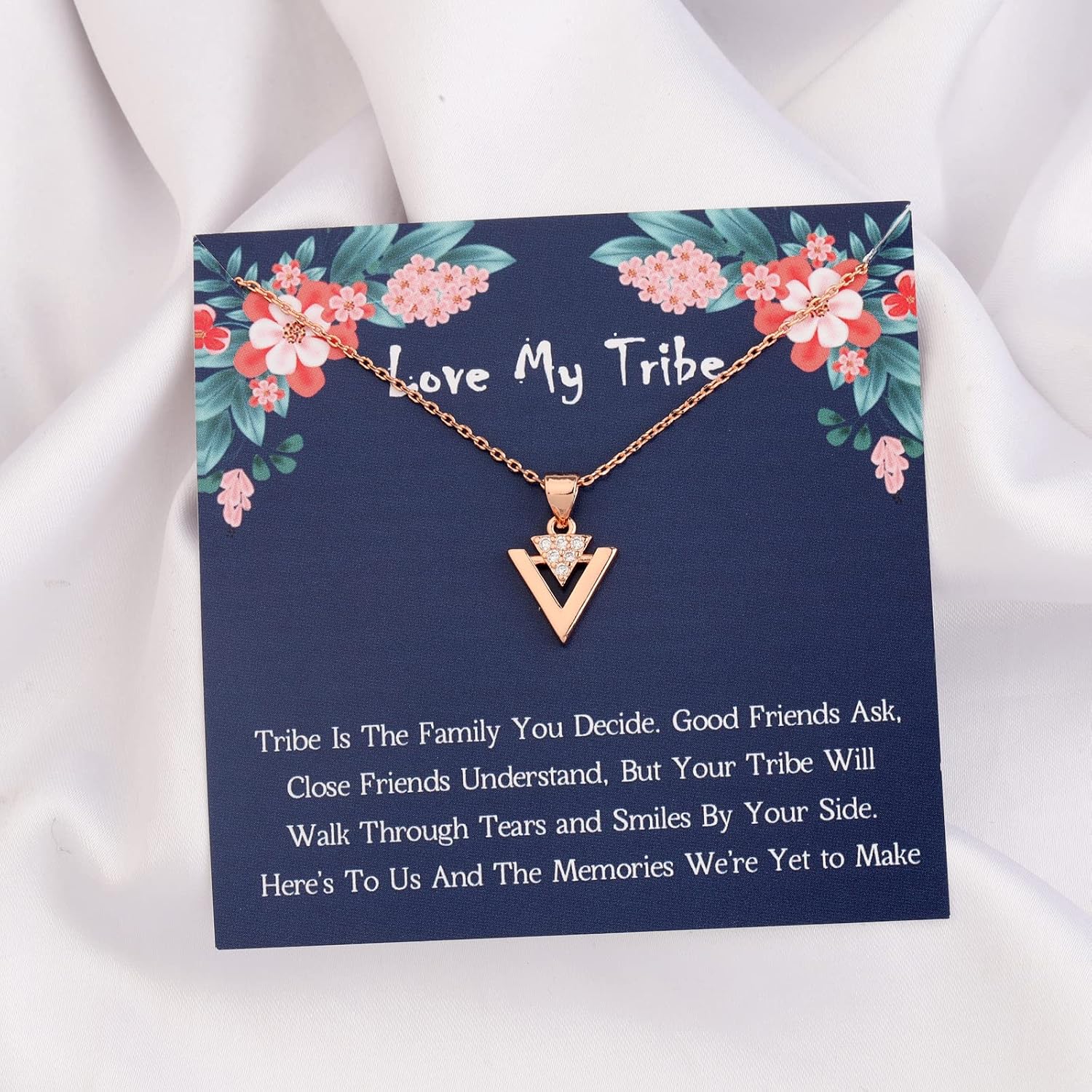 FOTAP Tribe Necklace - Girls Friendship Pendant for Bridesmaids, Best Friends & Bridal Party Gifts