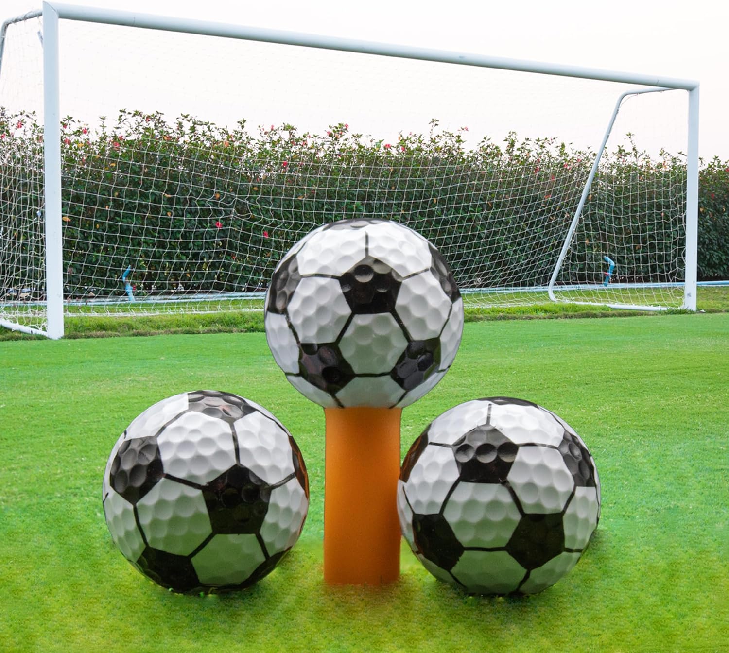 GBM Soccer Novelty Golf Balls – 360 Degree Soccer Golf Balls Design for Players, Coaches, Sports Fans, Tournaments, League Play and Golfers Gifts, 1 Dozen