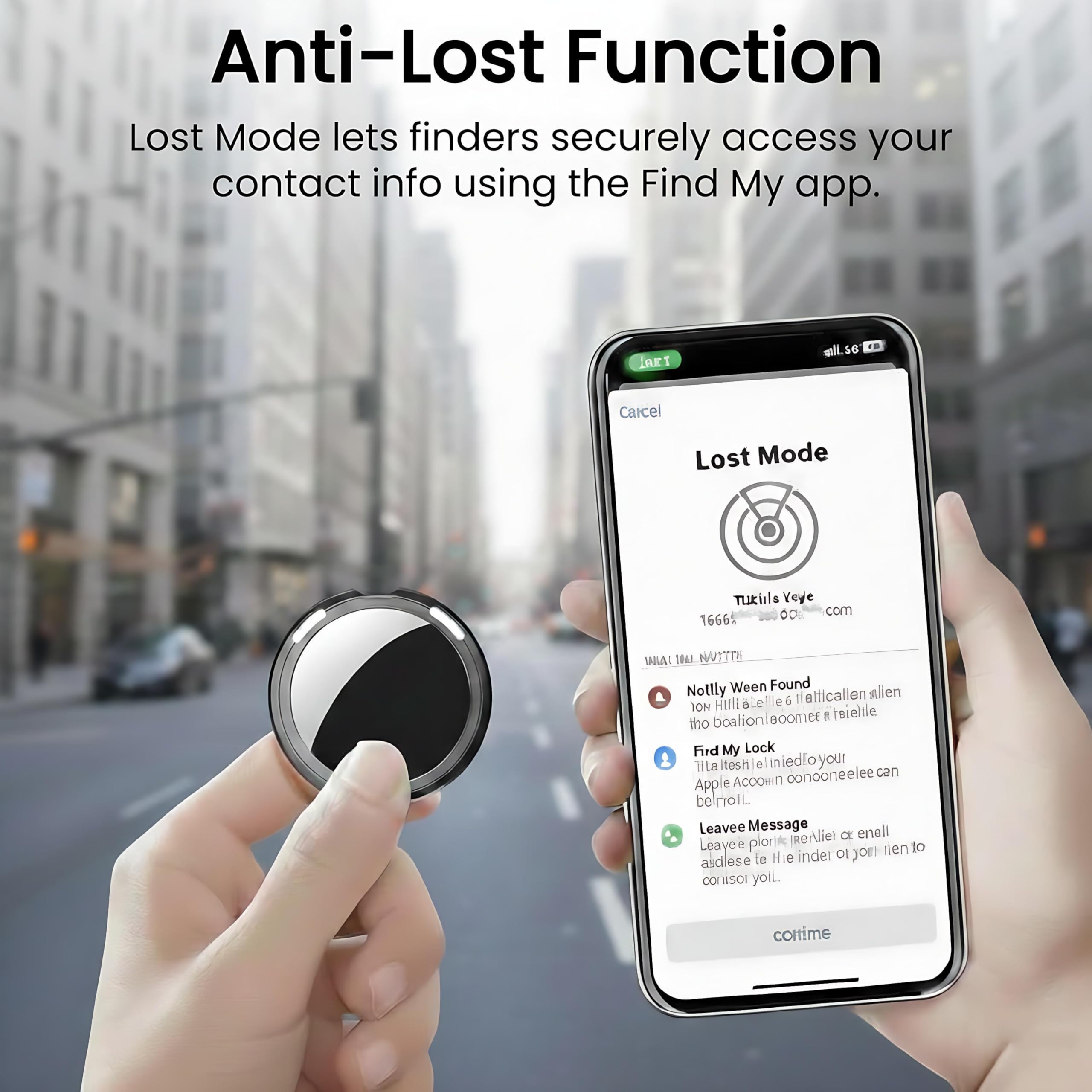 4 Pack Tracker Tags[Apple MFi Certified] Work with Apple Find My(iOS Only) Bluetooth Smart Tag Key Item Finder Waterproof Worldwide Replaceable Battery Tracking Tag for Kids Car Wallet Pets Luggage — view 6