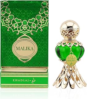 KHADLAJ PERFUMES Malika Green Concentrated Perfume Oil for Women, 20 ml / 0.7 Ounce