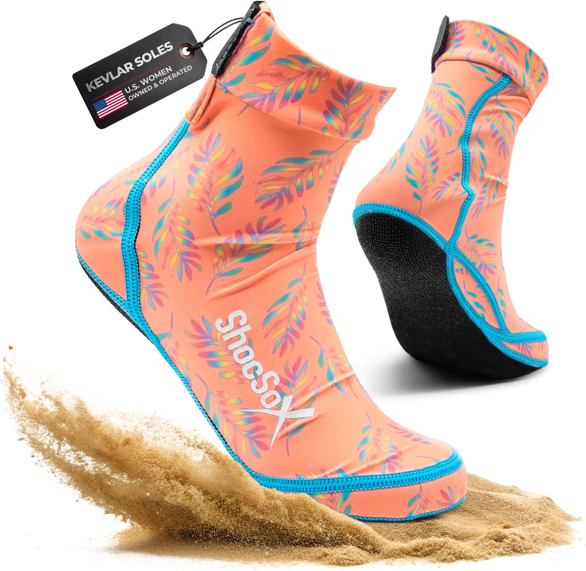 Beach Volleyball & Sand Soccer Socks No-Holes Guaranteed Soles for Maximum Protection
