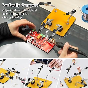 Helping Hands Soldering Station with Compact and Portable Helping Hands Tool