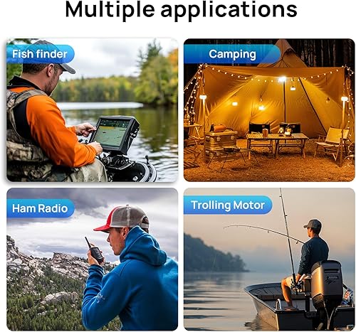 Miniatura 8 de DC HOUSE Mini batería LiFePO4 de 12 V 30 Ah con puerto de CC, mismo tamaño que 20 Ah, BMS de 30 A con corte de baja temperatura, reemplaza 12 V 35