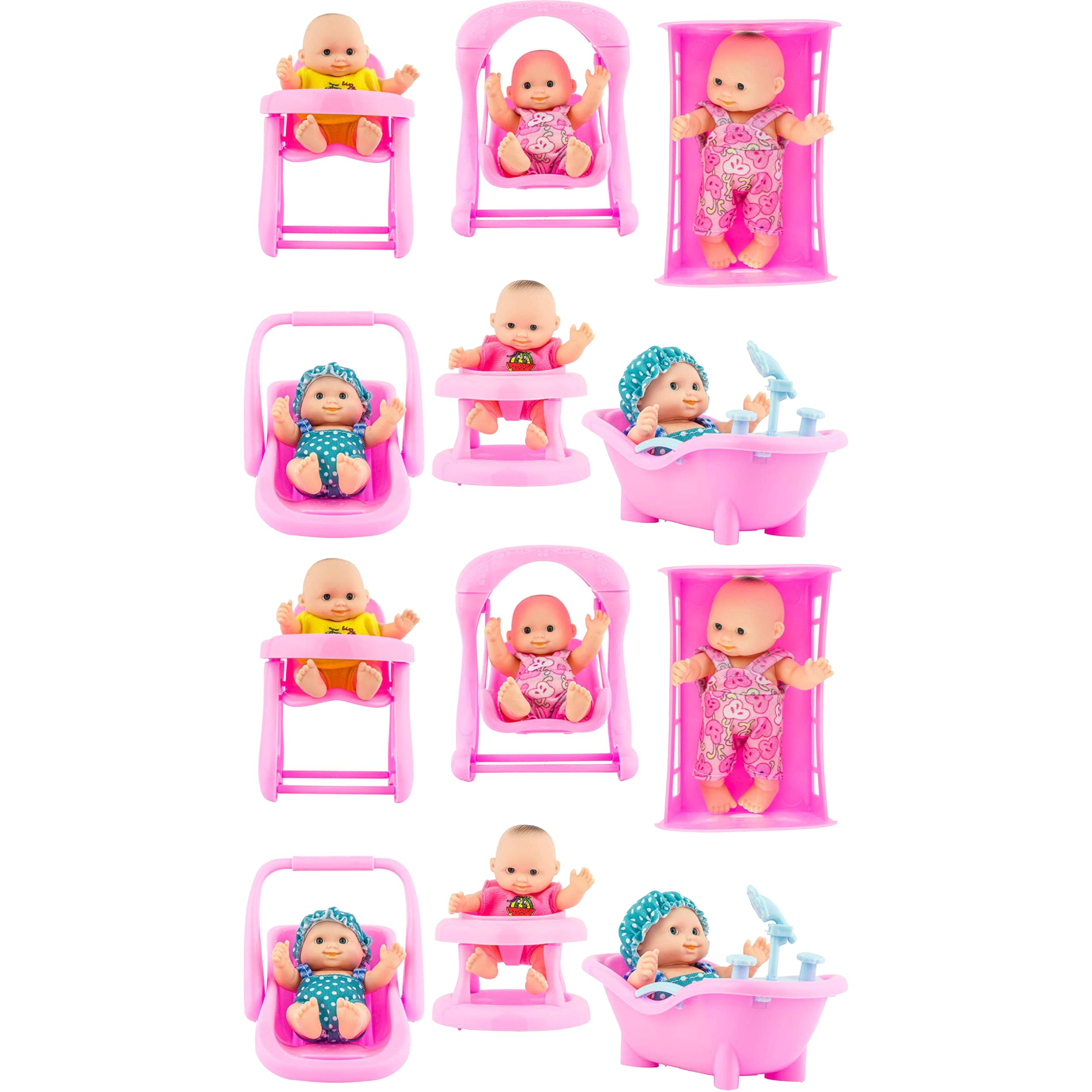 Amazon.com: PowerTR 6 Sets of Mini Baby Dolls Collection