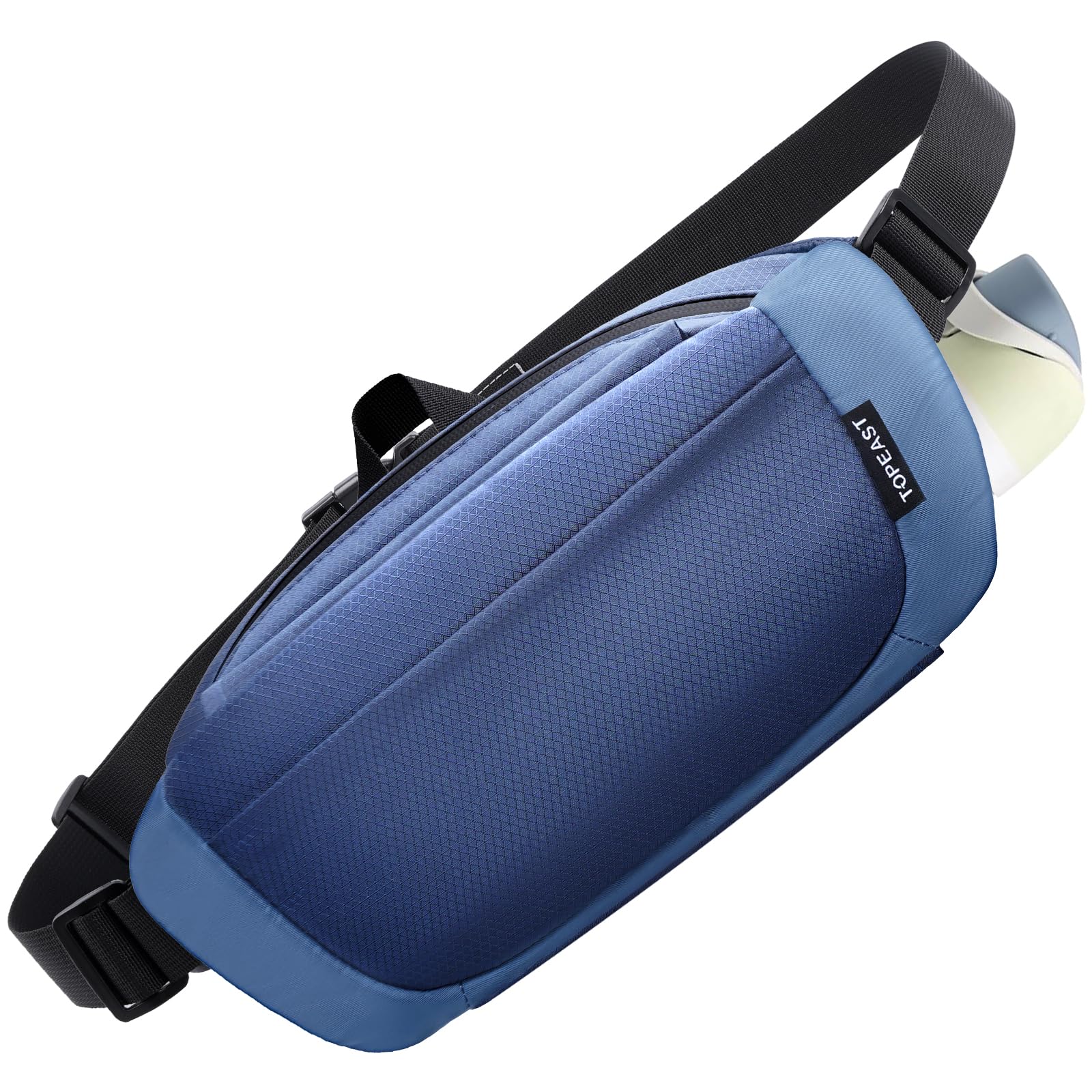 TOPEAST Waist Pack 4L Large Capacity Fanny Pack with Hidden Water Bottle Pocket, Water Resistant Crossbody Sling Bag for Men Women, Adjustable Belt Bag for Hiking Running Travel Cycling