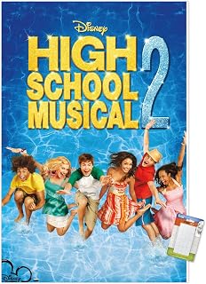 Trends International High School Musical 2 - One Sheet Wall Poster, 14.725" x 22.375", Premium Poster & Mount Bundle