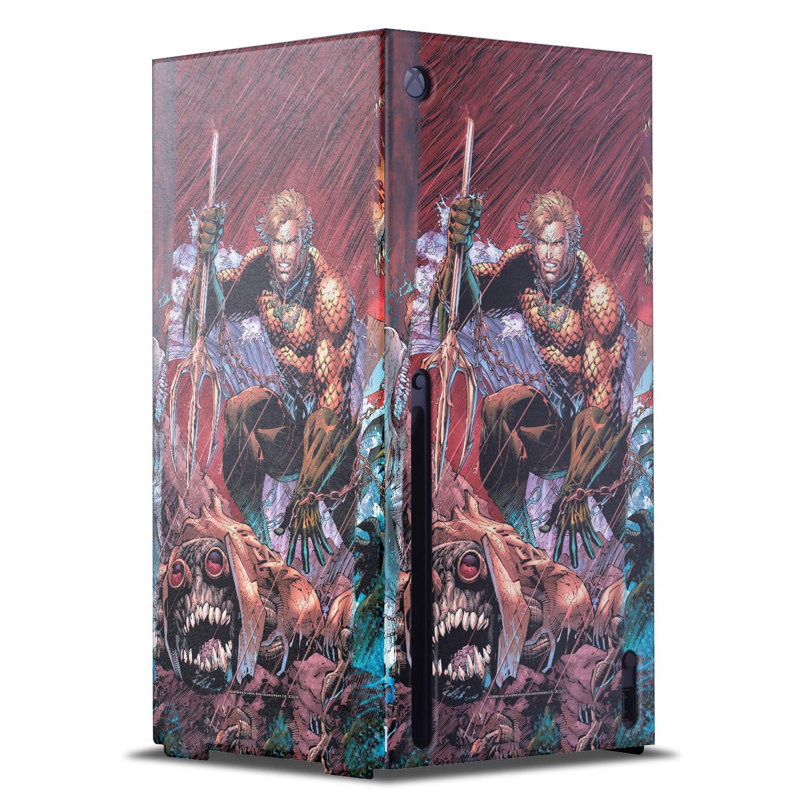 Xbox Series X Skin Anti Rayure Aquaman DC Comics Protection Console - 8