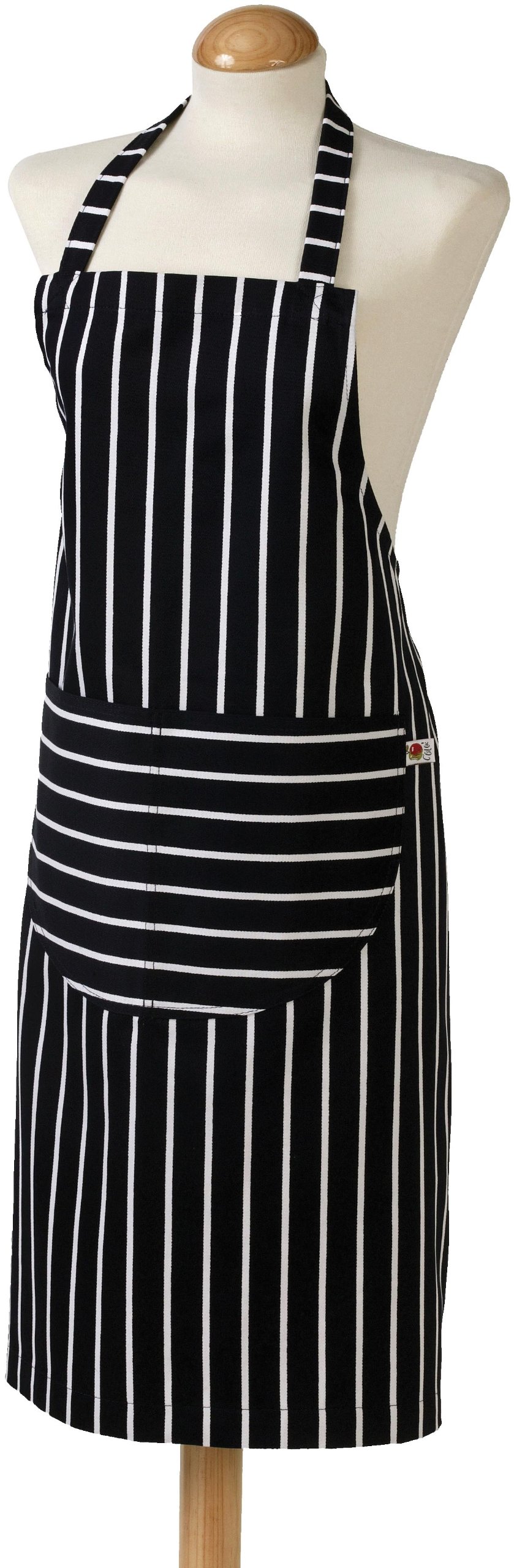 British Textile Company Blue Butchers Stripe Navy Standard Apron, 68 X 87 Cm