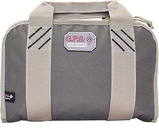 G5 Outdoors G.P.S. Double Soft Pistol Case with Mag Storage & Dump Cup | Rifle Green/Khaki | Durable Safe Secure Handguns, Ammo & Shooting Accessories Carry Bag