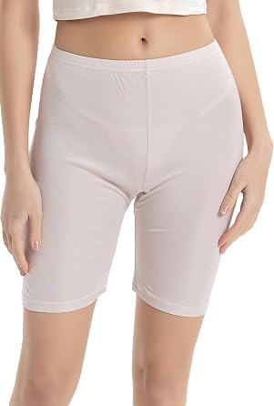 Womens 100% Silk Pettipants Culotte Slip Pure Mulberry Silk Half Slips Bloomers Split Skirt Under Shorts Pajama Pants
