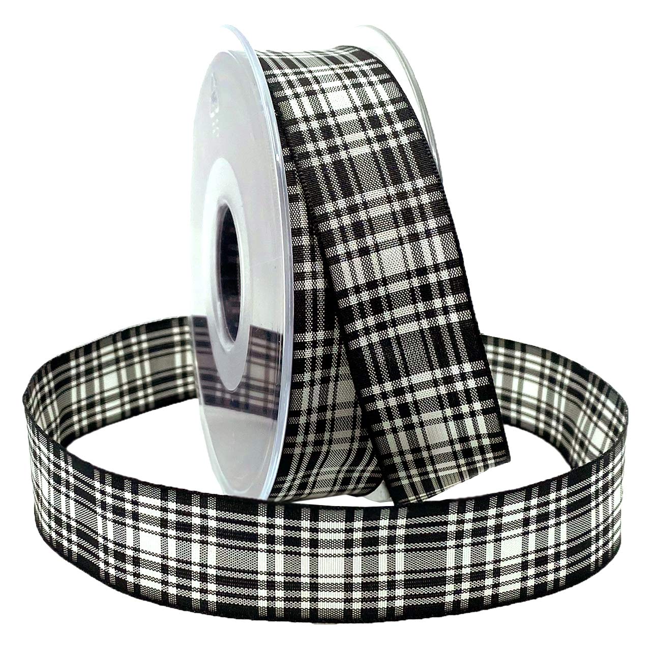 Morex Ribbon Edinburgh Ruban aux couleurs du patrimoine écossais, motifs de carreaux, pour décoration de Noël et de mariage, 2,5 cm x 24,7 m, Menzies