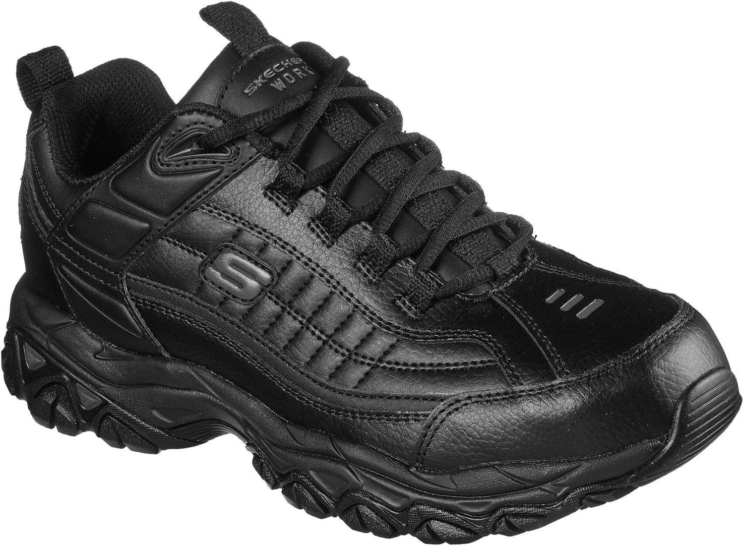 Skechers Men's Fambli Food Service Shoe, Black, 9.5 Wide