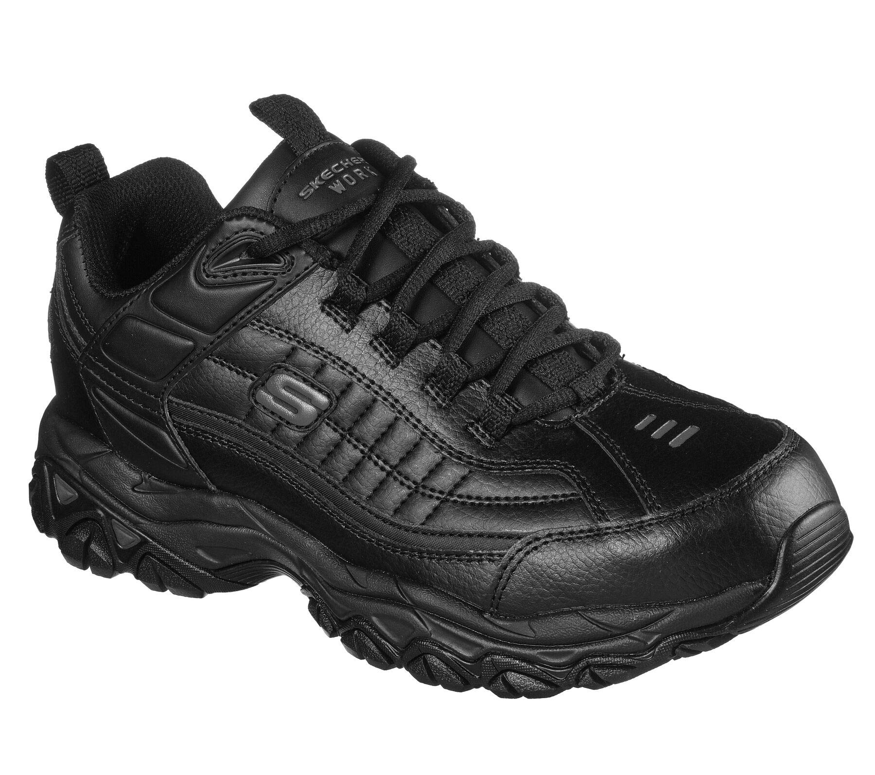 Skechers Men's Fambli Food Service Shoe, Black, 9.5 Wide