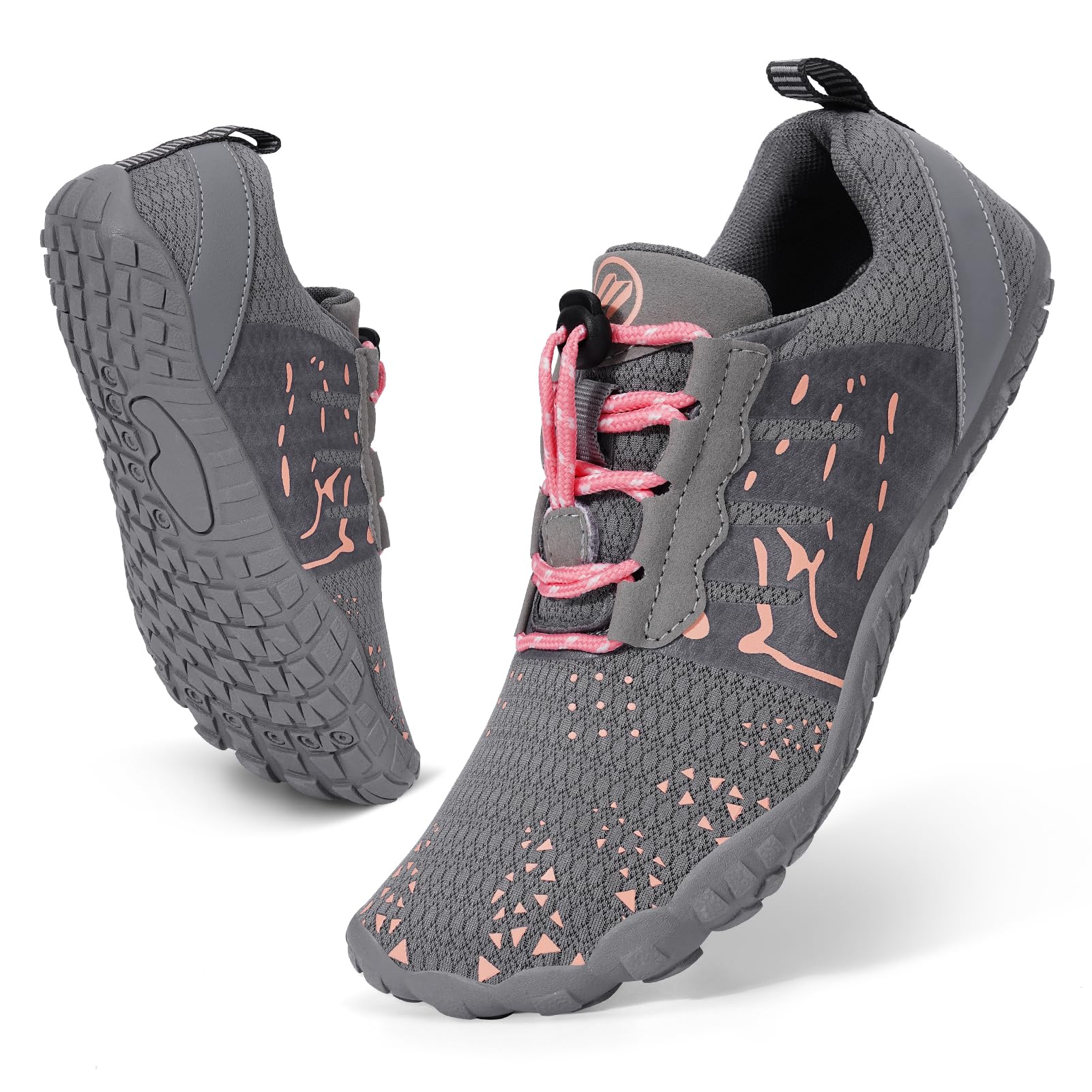 Barefoot Shoes Women Men, Hike Barefoot Womens Men Barefoot Hiking Beach Grounding Footwear Shoes for Travel, Pro Five Toe Shockproof and Anti Collision Wide Toe Box