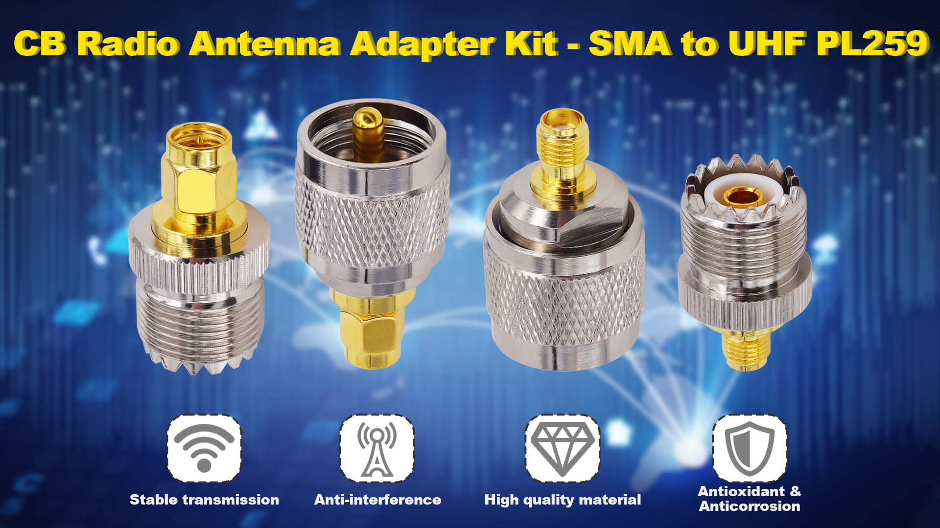 Pacchetto Stazione Radio CB Escort HP 72 Con Adattatore Di Alimentazione 12v 24v E Antenna Esterna - Foto 7