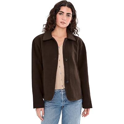 Levis Wool Shortie Jacket chocolate