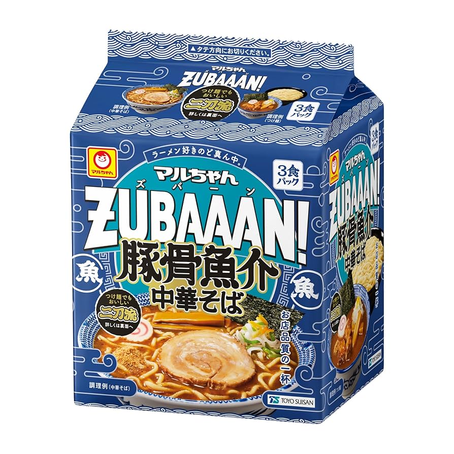 ざるそばさん専用！ Amazon.co.jp: 東洋水産 マルちゃんZUBAAAN！ 豚骨魚介