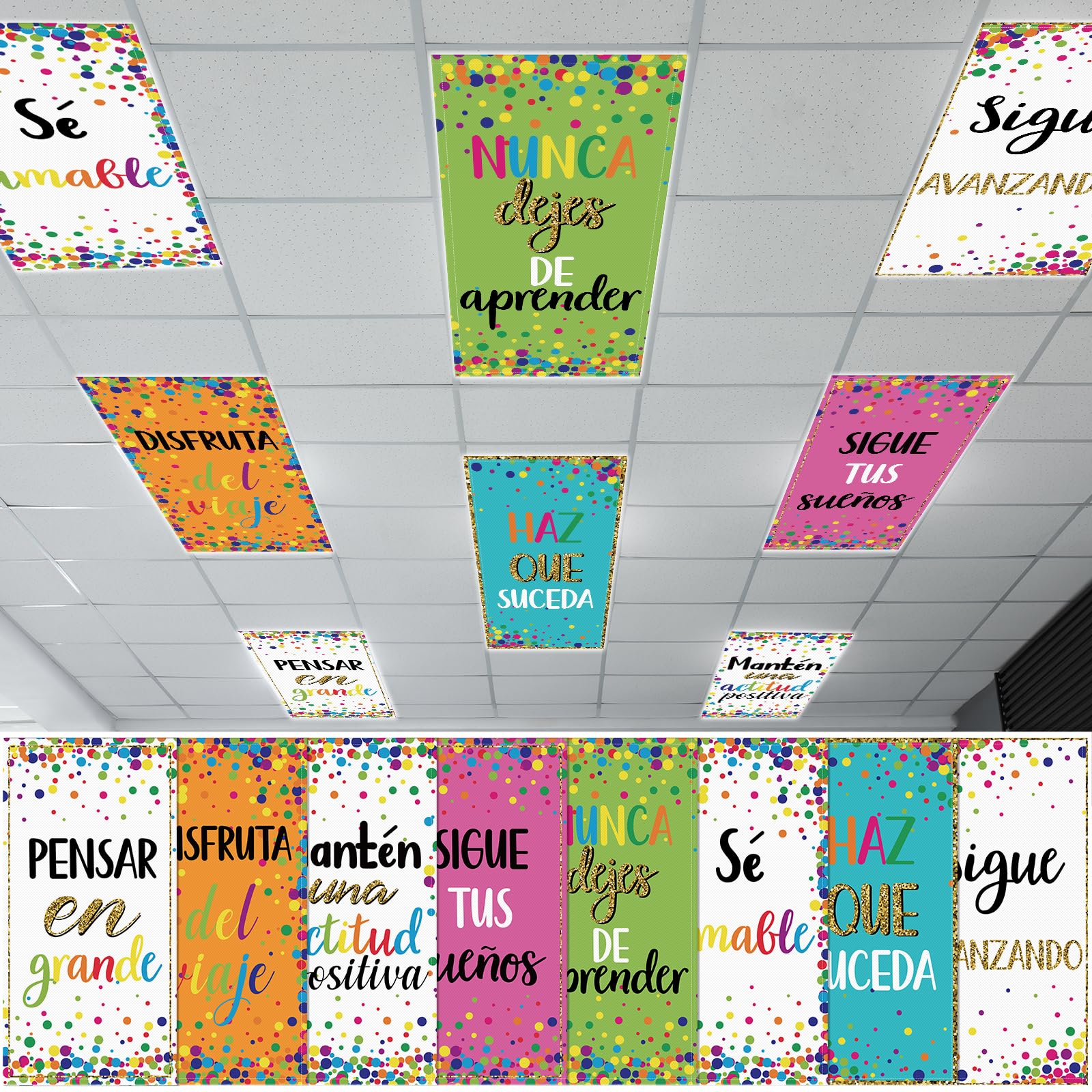 Hallswl Spanish Classroom Fluorescent Light Covers