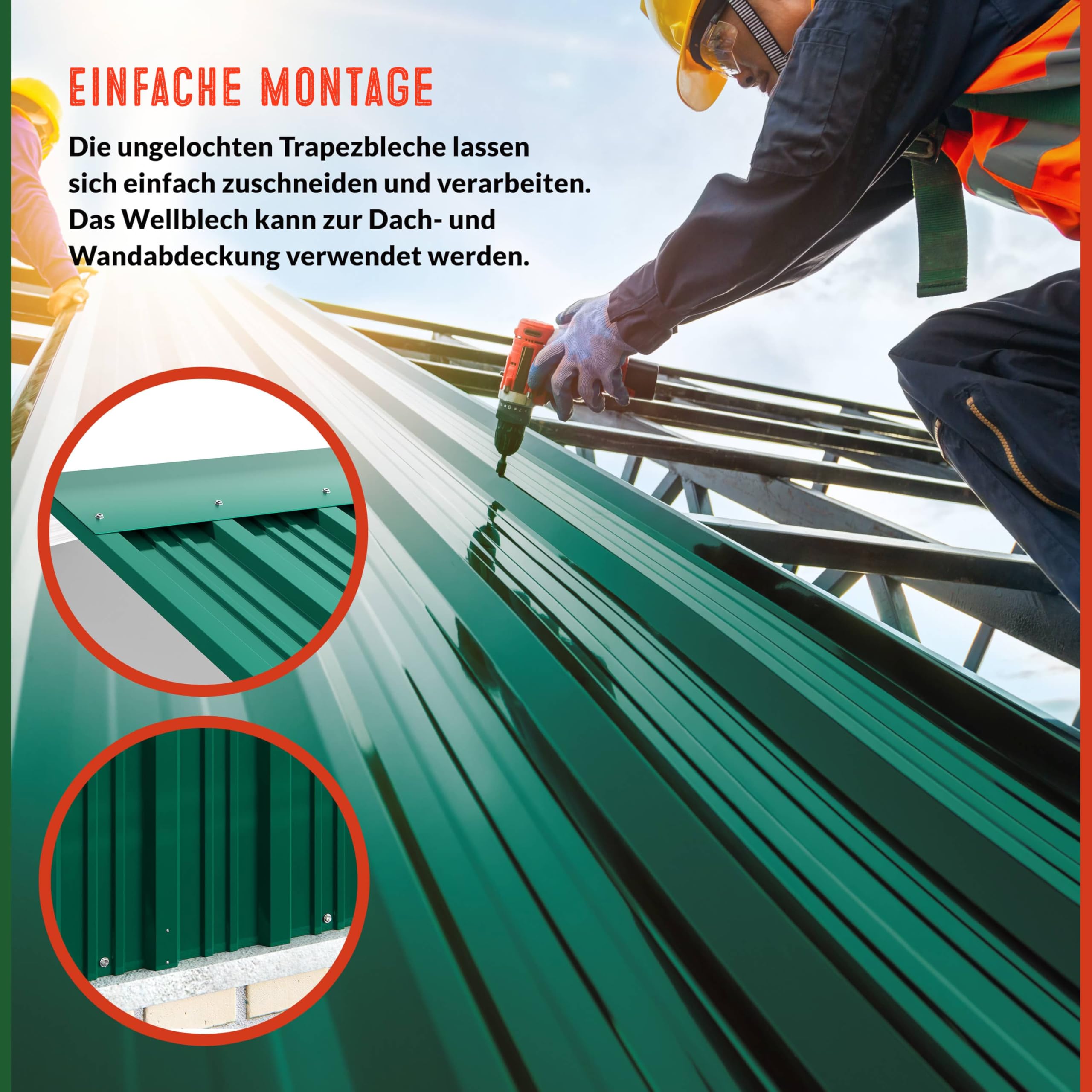 Mondeer 14 stuks dakplaten, metalen gegolfde garage carport schuur