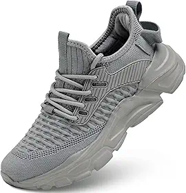 Tênis Feminino para Caminhada, Antiderrapante, Respirável, Leve E Moderno, Ideal para Esportes, Corrida, Academia E Trabalho, Na Cor Cinza.