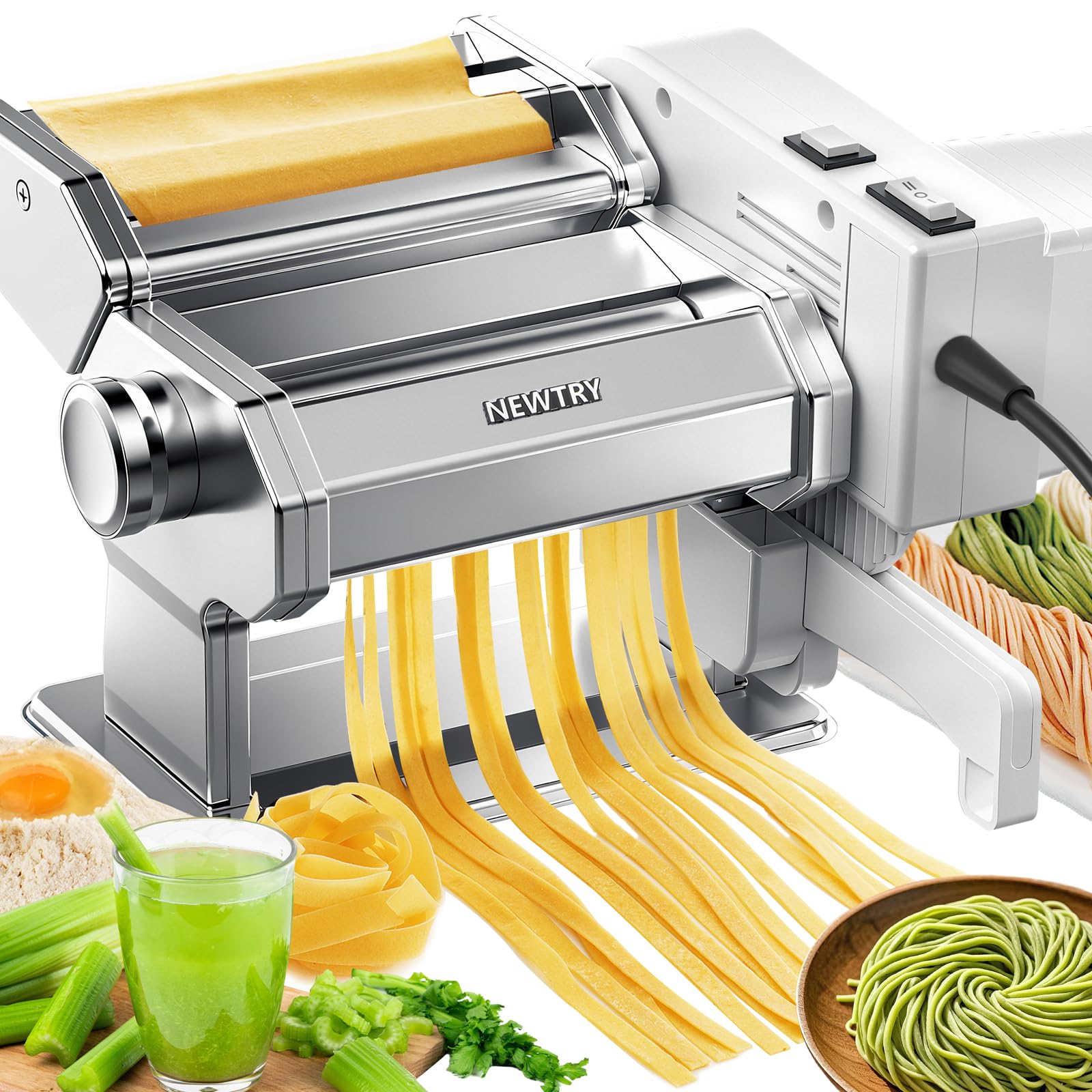 Handheld elektrische pasta -maker, handheld pasta -maker | Automatische noedelpersmachine | Noodle Cutter Dough Press Spaghetti Ramen Tools voor zelfgemaakte kookkeuken Resturant